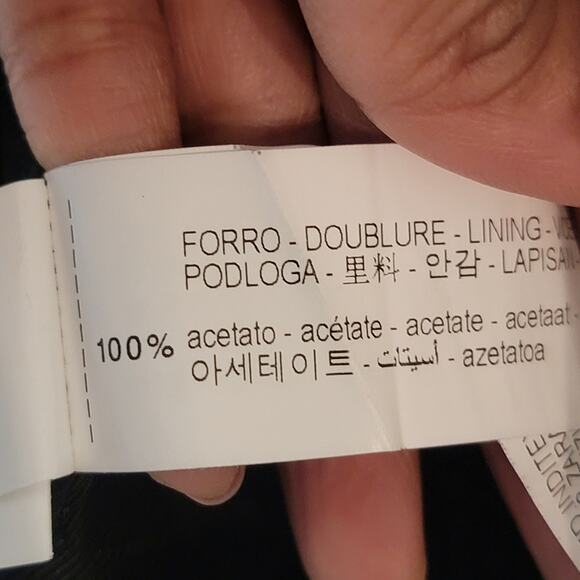 Zara Open Front Black Vest Small Glen Lined Minimalist Old Money Business READ! - Picture 10 of 10